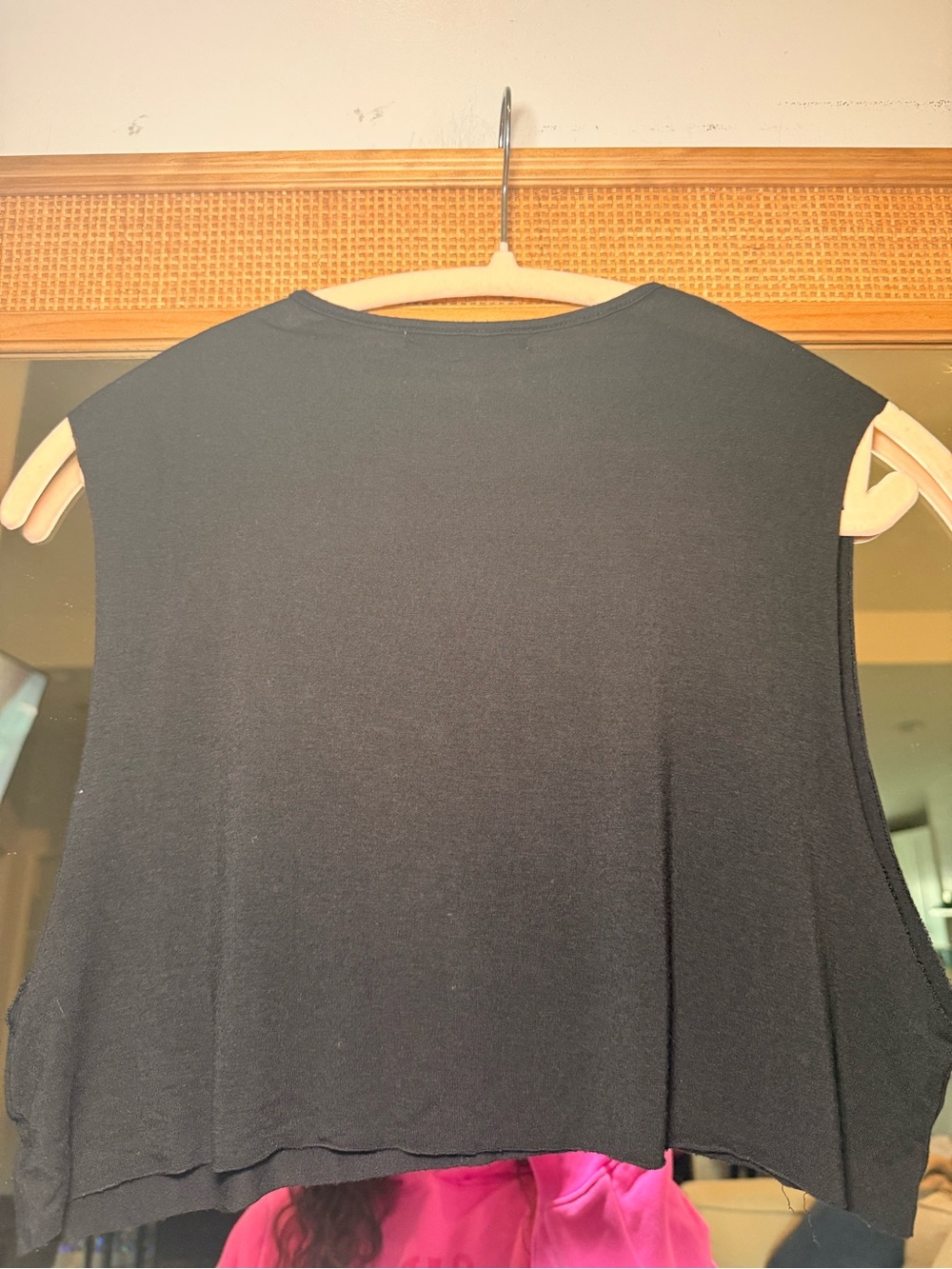 Joah Brown Modal Crop Top Black - Picture 7 of 7